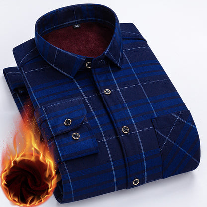 👔 Zimska polovična cijena 🔥【L-5XL】La nueva camisa térmica de terciopelo de doble cara para hombre de otoño e invierno está de moda y es versátil.