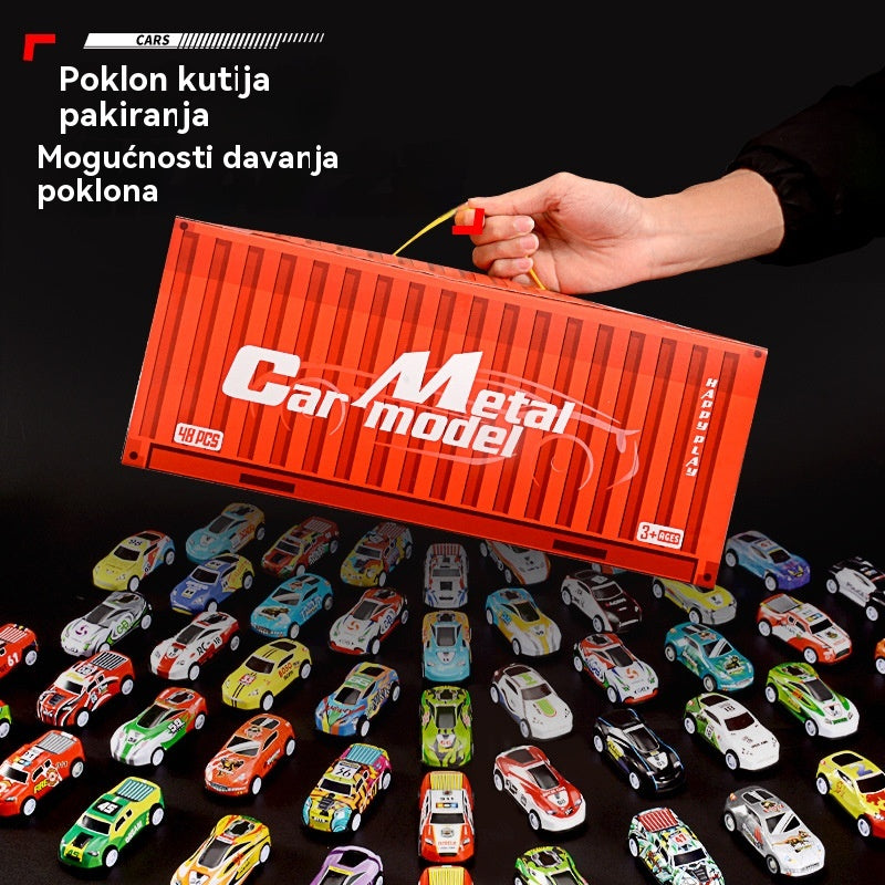 🎄Božićna ponuda! - 50% popusta🎁 48 mini automobila sa sklopivim stražnjim dijelom i ugrađenom garažom 🚗