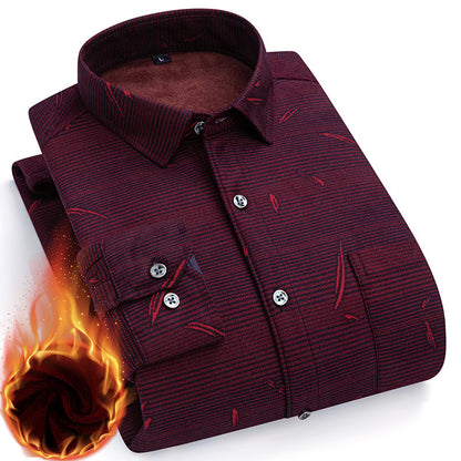 👔 Zimska polovična cijena 🔥【L-5XL】La nueva camisa térmica de terciopelo de doble cara para hombre de otoño e invierno está de moda y es versátil.