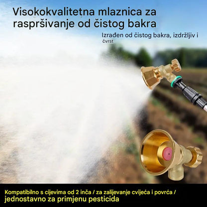 💦💧【Zadnji dan 50% popusta】🔥Mjedena poljoprivredna mlaznica za prskanje s podesivom mlaznicom 🌾