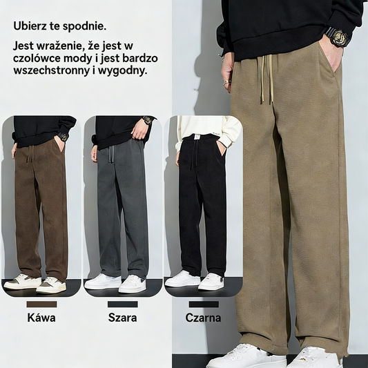 ⏳Ostatni dzień 50% zniżki! 🔥【M-5XL】Męskie zimowe spodnie casualowe, pogrubione i ciepłe