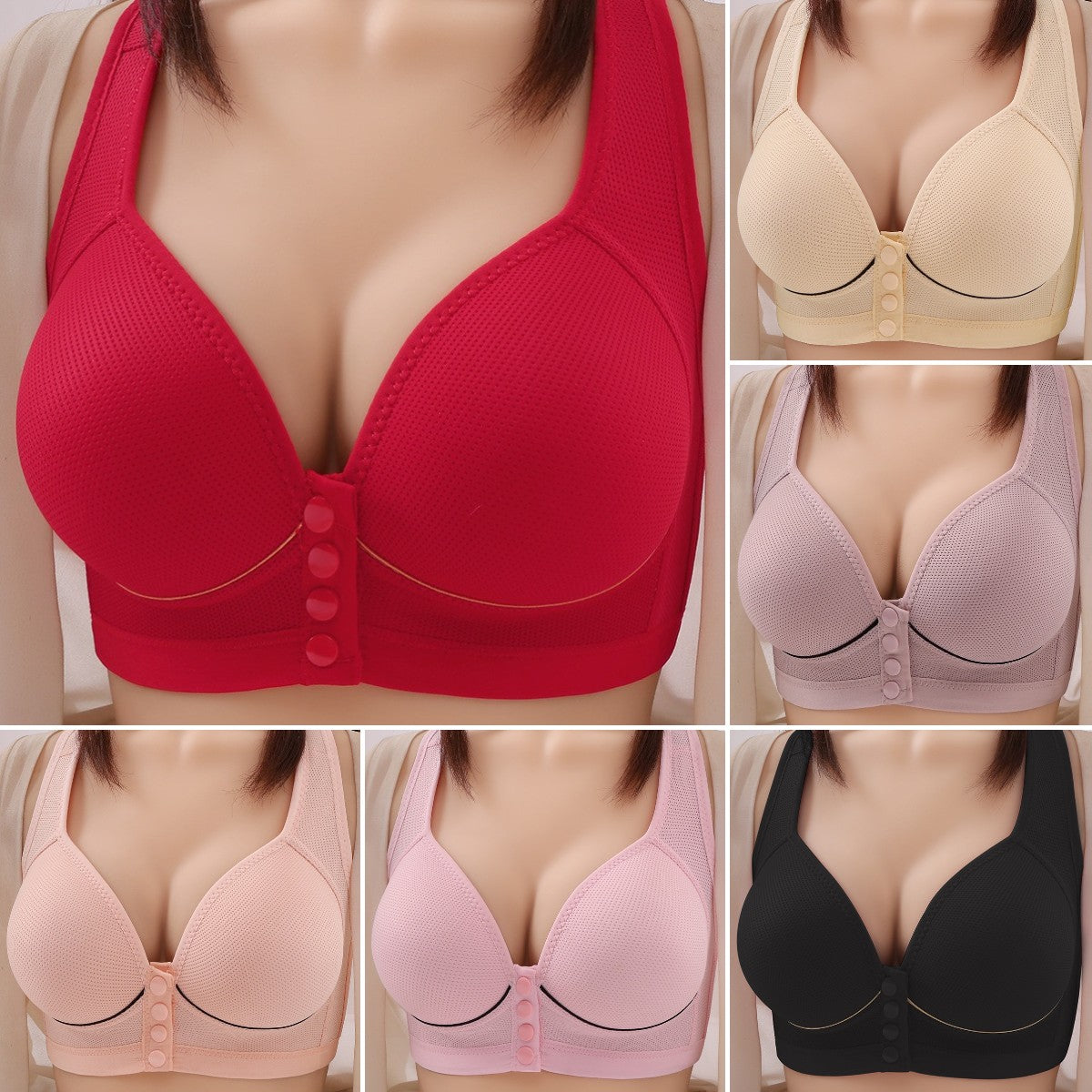 💥【3 pakiranja】👙【40-100kg】Bežični grudnjak za sredovječne i starije majke