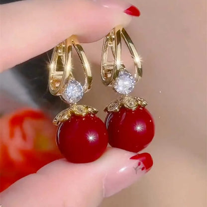 ✨ Nuevos pendientes de plata con perla de lujo 2025, pendientes elegantes y versátiles