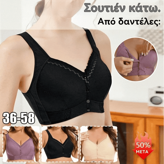 💕【40kg–140kg】Μεγάλο μέγεθος – Γυναικεία εσώρουχα φιλικά προς το δέρμα και διαπνέοντα, ώριμο στυλ 【3 τεμάχια】