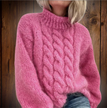 ✨【S-2XL】Seis modelos disponibles, jersey de punto de cuello alto para mujer de alta calidad, moderno y cómodo