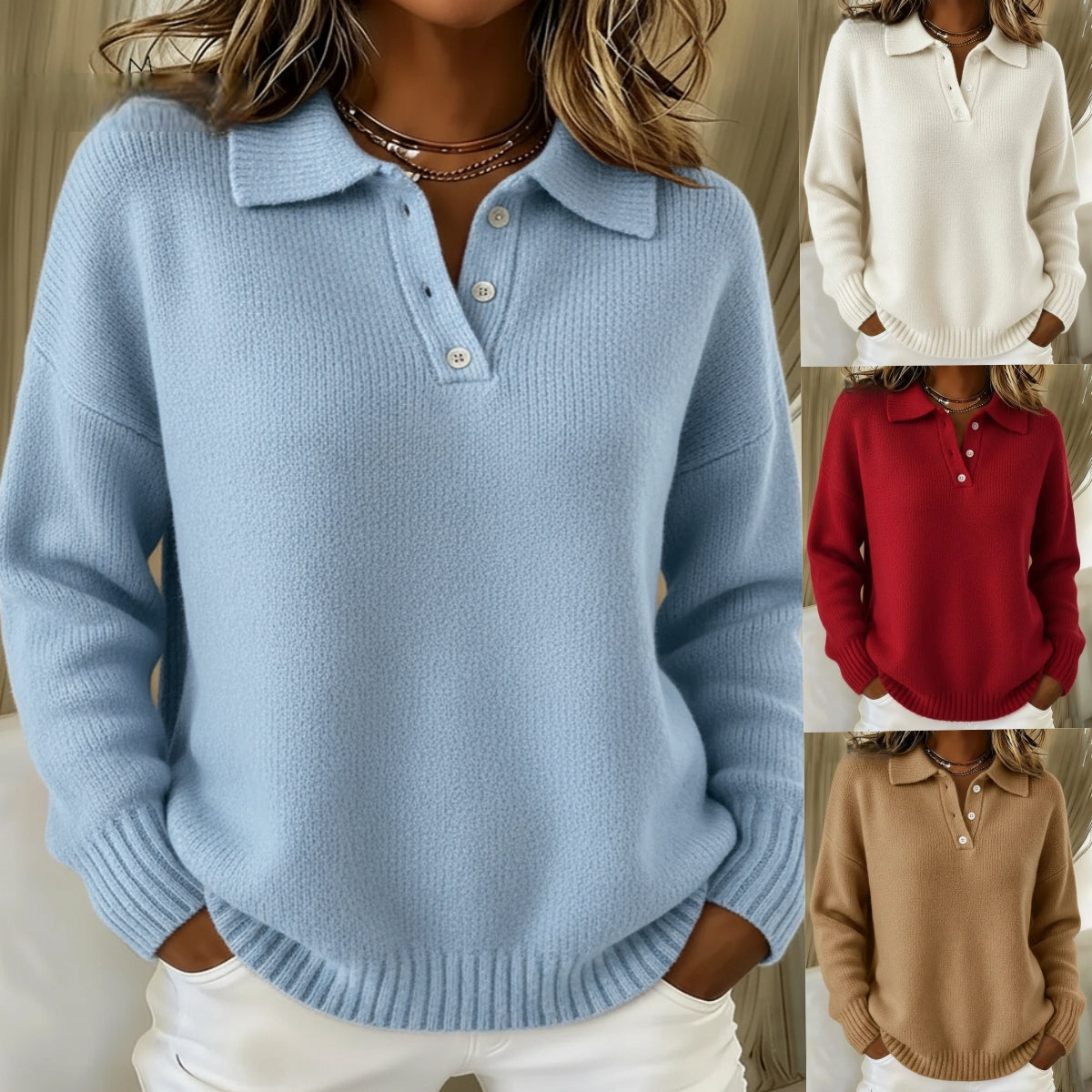 🔥【S-5XL】Νέο γυναικείο casual τοπ για φθινόπωρο/χειμώνα, άνετο και ευχάριστο στη χρήση