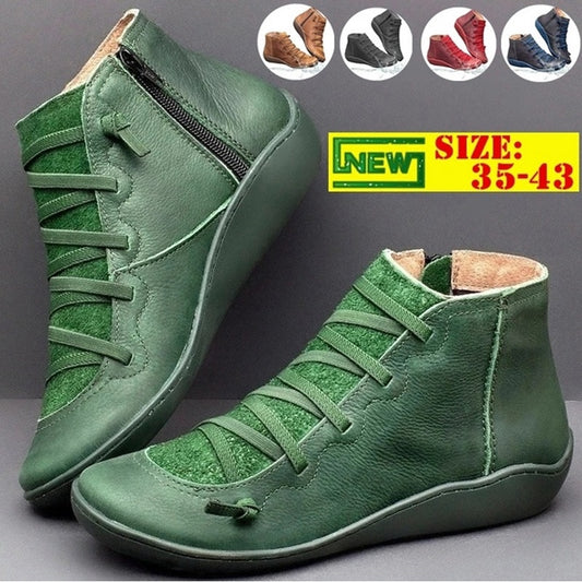 😍 Último día: 50% de descuento 🥾【Tallas 35-43】Nuevas botas cortas casuales para mujer (modelo 2025)