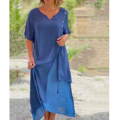 ✨Poslední den – sleva 50 %【S-4XL】✨ Módní a pohodlné letní šaty, prodyšné, lichotivého střihu a snadno kombinovatelné.
