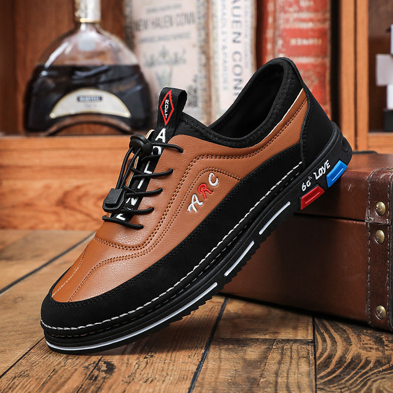 💯🔥【39-48】Moški čevlji za prosti čas so izdelani iz vodoodpornega in proti madežem odpornega usnja z mehkim podplatom za udobno nošenje.