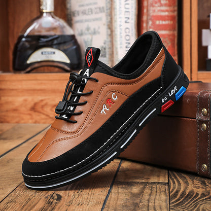 💯🔥【39-48】Moški čevlji za prosti čas so izdelani iz vodoodpornega in proti madežem odpornega usnja z mehkim podplatom za udobno nošenje.