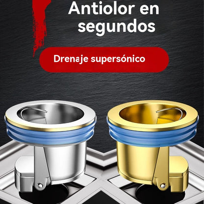 🚿🕳 Desagüe universal de latón para suelo con núcleo desodorizante antiolor