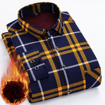 👔 Zimska polovična cijena 🔥【L-5XL】La nueva camisa térmica de terciopelo de doble cara para hombre de otoño e invierno está de moda y es versátil.