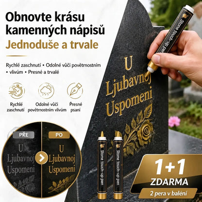 [Kup 1, dostaneš 1 zdarma] 🖍️ Voděodolný opravný marker, odolný proti vyblednutí, pro obnovu a přebarvení nápisů na kamenných deskách