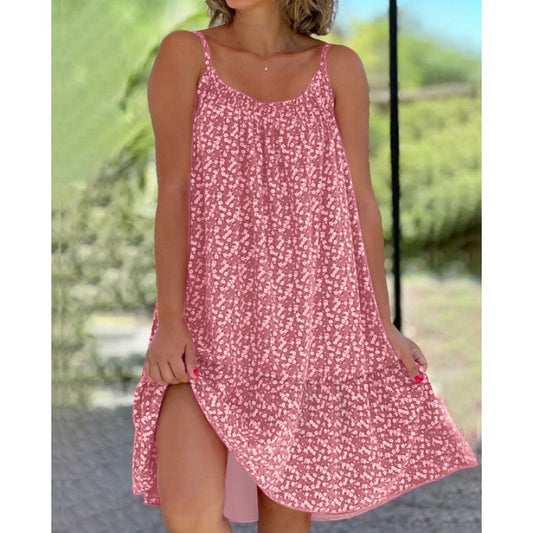 👗👗[S-5XL] 🥰2025 Ležerna i udobna haljina s cvjetnim uzorkom na kamisol