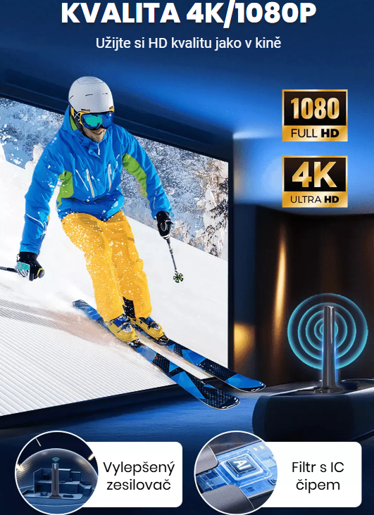 ⏳ Časově omezená nabídka 🔥 Vnitřní HD digitální televizní přijímač🌐