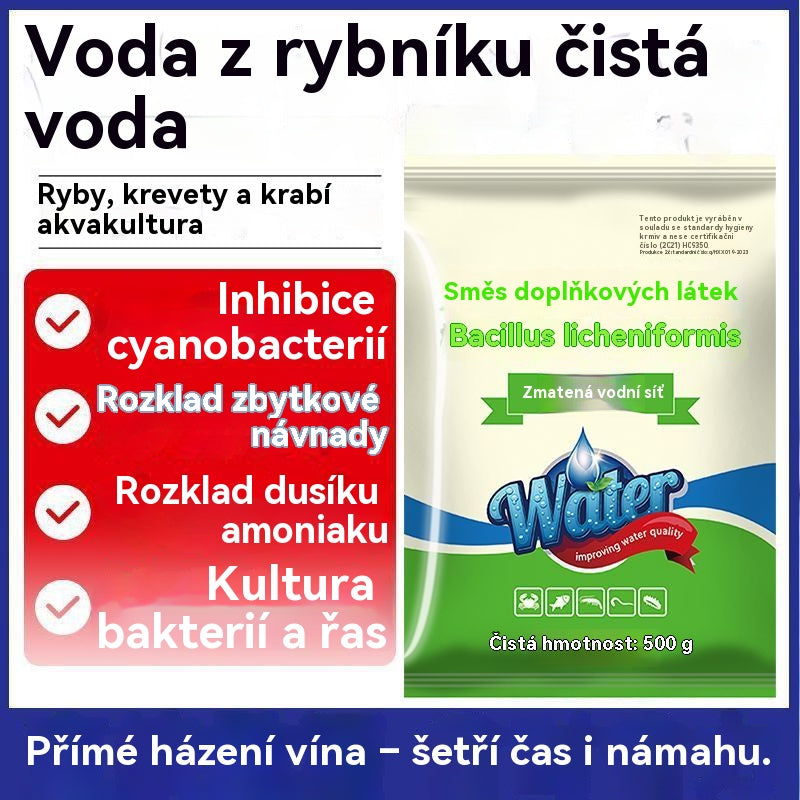 🐟🌊🔬500g Prémiový prášek do jezírka | Čistička vody a regulace řas🐟🌊🔬