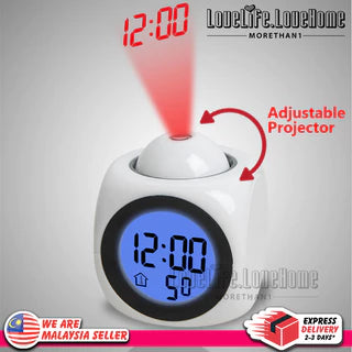 ⏰【Compra 1 y recibe 1 gratis】⏳ Reloj proyector multifunción — hora, alarma, temperatura y clima en tu pared o techo