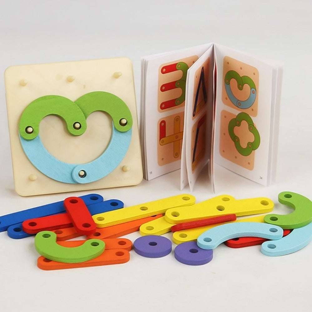 😊  Rompecabezas Montessori , Juguete educativo e interactivo para padres e hijos.