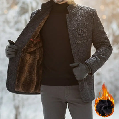 ✨50% kedvezmény! ✨3D szabású férfi télikabát – vastag, szélálló, a hideg idő elengedhetetlen darabja. ❄️✨【40–90 kg】