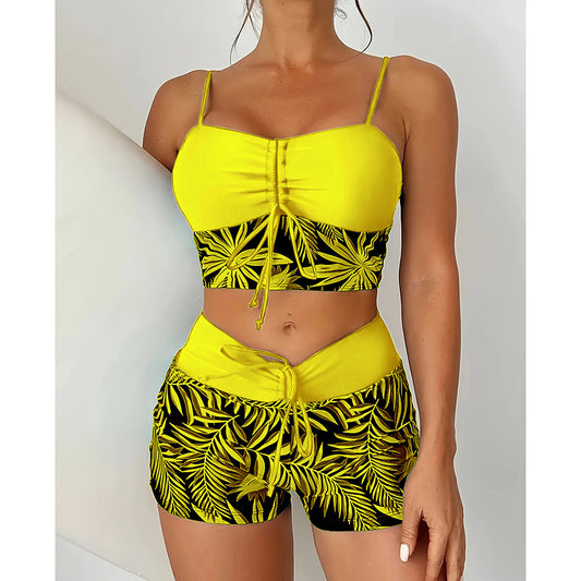 🏖️【S-5XL】✨Lehké letní plavky s potiskem, prodyšné a pohodlné, dvoudílný design