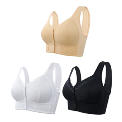 💕【40kg–140kg】Μεγάλο μέγεθος – Γυναικεία εσώρουχα φιλικά προς το δέρμα και διαπνέοντα, ώριμο στυλ 【3 τεμάχια】