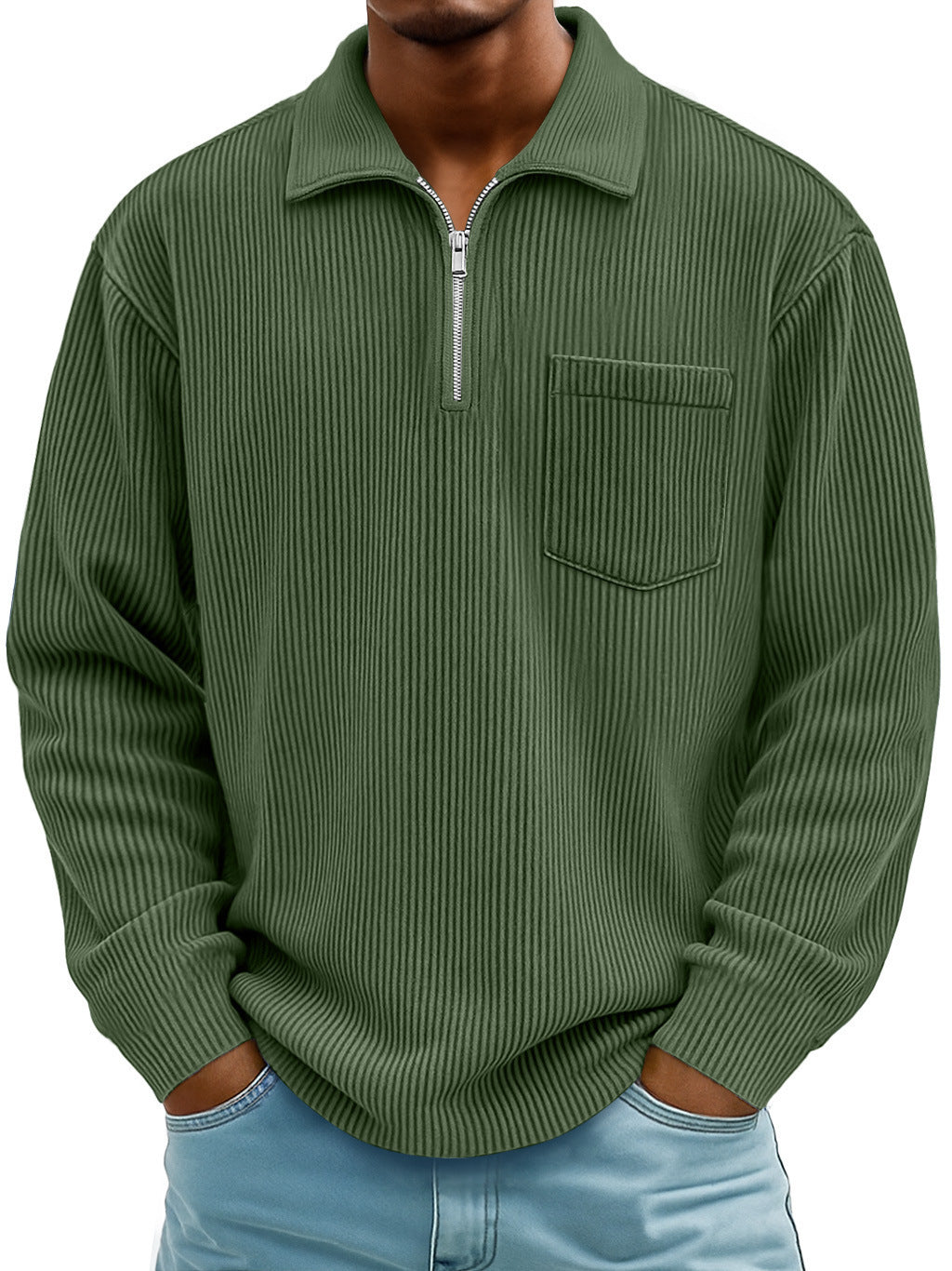 🔥【S-5XL】Nowa męska bluza z podwyższonym kołnierzem na zimę 2025