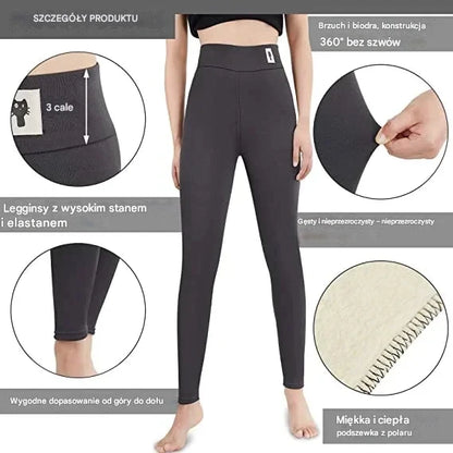 ✨ Kup jeden, drugi gratis! 💕 [S-5XL] Legginsy ocieplane z wełny, wysoki stan, duży rozmiar, wysoka elastyczność
