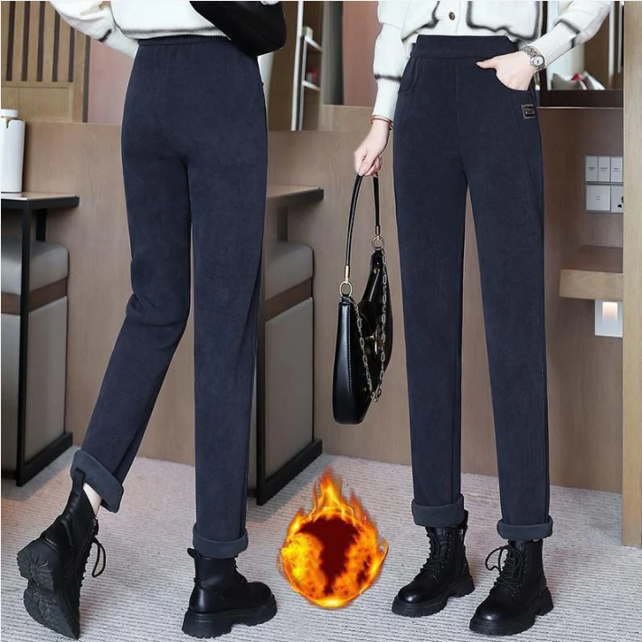 ⏳ Último día con un 50% de descuento 💖 Nuevos pantalones térmicos de alta calidad para mujer, de cintura alta y con forro afelpado.