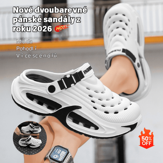 ⏳ Sleva 50 % 🌬️ Unisex multifunkční sandály 2v1 – zesílená EVA podrážka, protiskluzové, ultralehké, prodyšné a pohodlné 🏃‍♂️