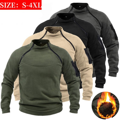 🔥【S-4XL】Ανδρικό φούτερ με όρθιο γιακά για φθινόπωρο και χειμώνα, ζεστό και άνετο, εύκολο στο καθημερινό ντύσιμο.