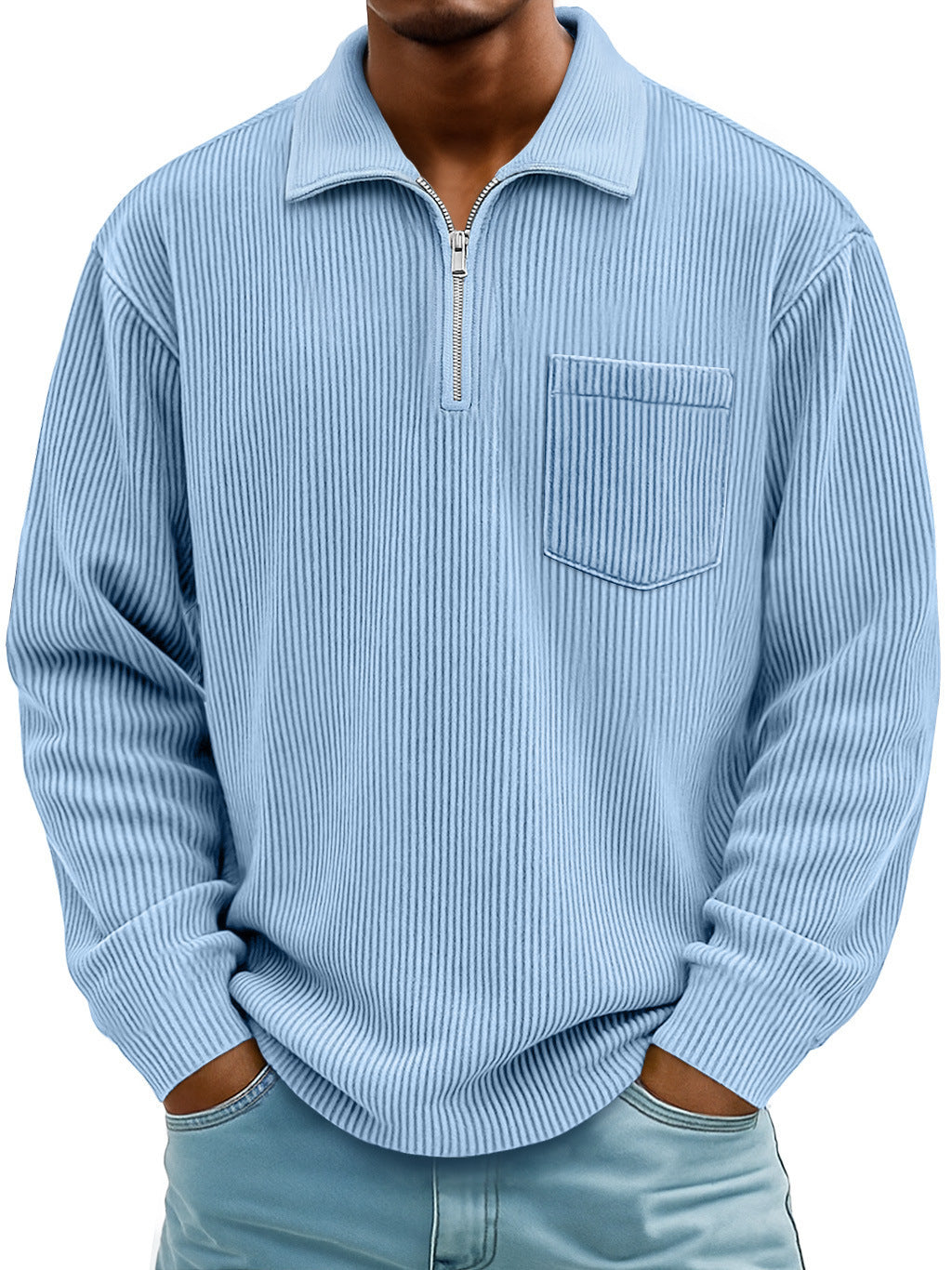 🔥【S-5XL】Nowa męska bluza z podwyższonym kołnierzem na zimę 2025