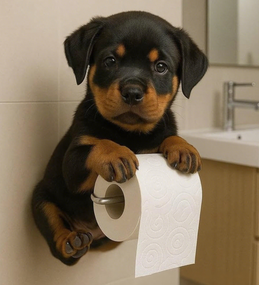 🐶 Uroczy uchwyt na papier toaletowy z motywem szczeniaka