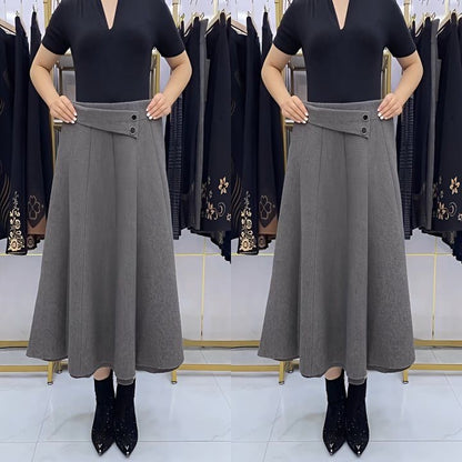 ⏳ Utolsó nap – 50% kedvezmény 🎀【S–4XL】Női őszi/téli midi szoknya