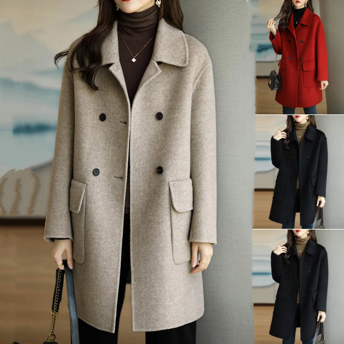 🔥【M–2XL】Nova visokokvalitetna kašmirska topla jakna za jesen i zimu – topla i udobna, elegantnog kroja i lako se kombinira