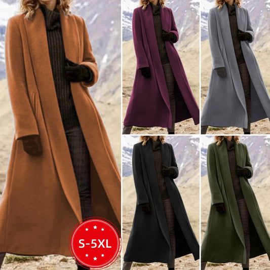👗 【S-5XL】Abrigo largo de mujer 2025 de alta calidad, versátil y cómodo