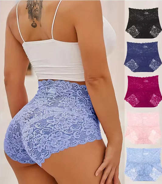 🔥🔥【6 kosov】Seksi spodnje perilo z visokim pasom