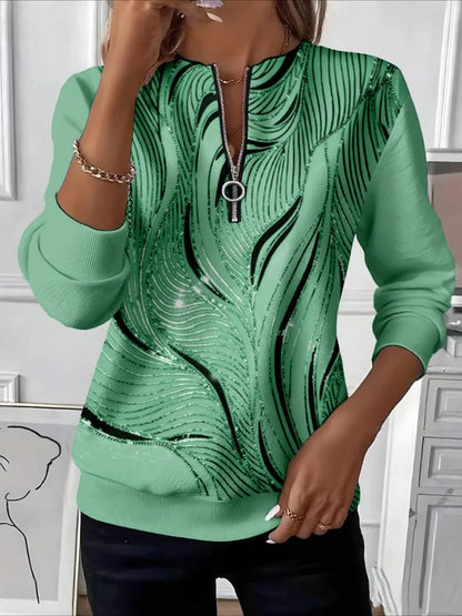 👚【S-5XL】✨Νέα κομψή γυναικεία φούτερ με σχέδιο, ευκολοφόρετη και άνετη