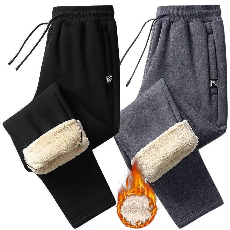 👖【Bestseller🔥】【M-5XL】Męskie zimowe spodnie z owczej wełny 2025, codzienne ciepłe spodnie sportowe.