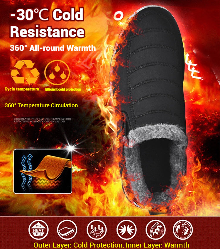 🔥【35-48】Unisex zimske čizme s plišanom podstavom - tople, udobne i neklizajuće za hladno vrijeme.