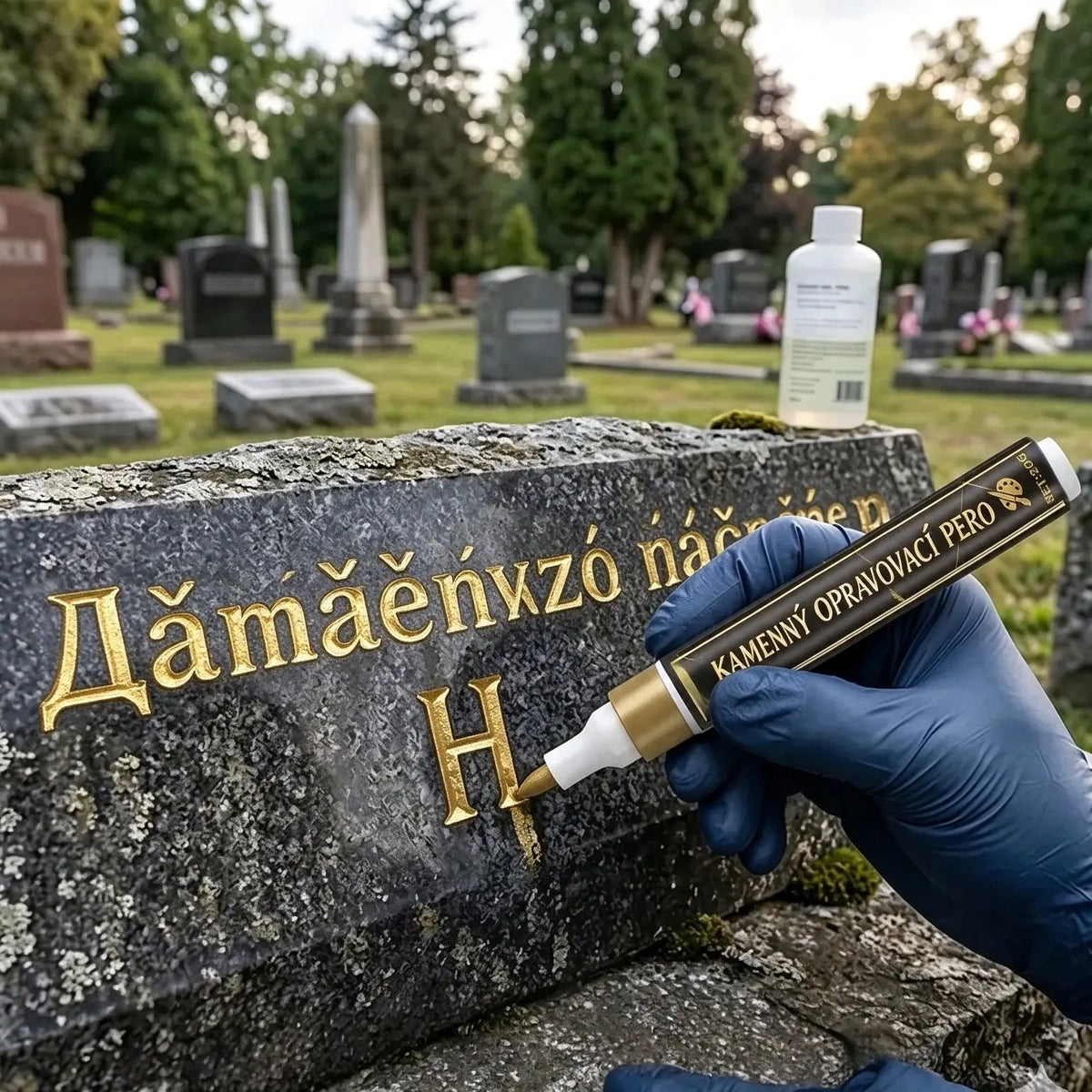 [Kup 1, dostaneš 1 zdarma] 🖍️ Voděodolný opravný marker, odolný proti vyblednutí, pro obnovu a přebarvení nápisů na kamenných deskách