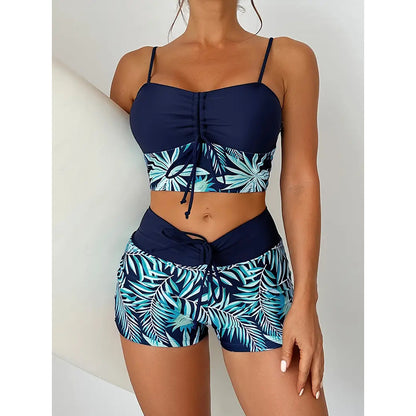 🏖️【S-5XL】✨Lehké letní plavky s potiskem, prodyšné a pohodlné, dvoudílný design