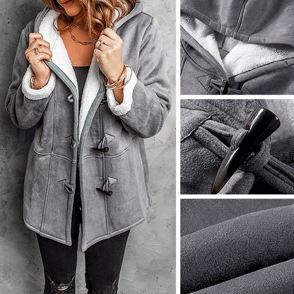 🥼🐏💖2026 Modna i topla ženska jakna od antilopa sa flis podlogom, S-5XL, zimska jakna/za slobodno vrijeme