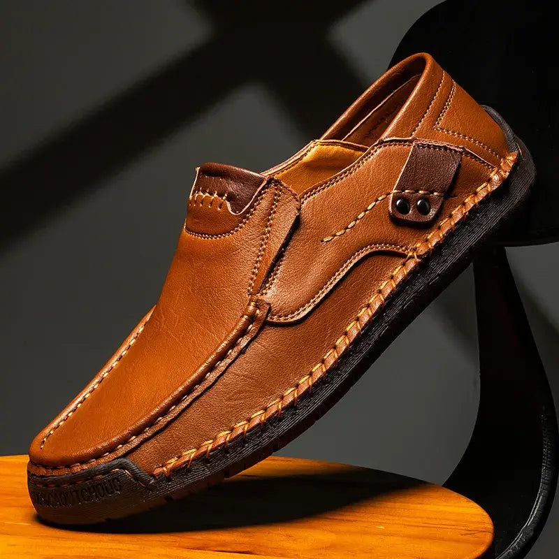 👞50% kedvezmény🔥【38-48】Kézzel készített bőr mokaszinok ✅️Utánvétes fizetés