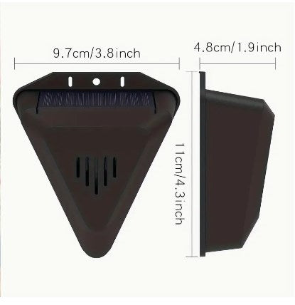 Voćnjak Fish Pond Rice Paddy Solarna energija Bird Repeller Alarm Zvuk i svjetlo