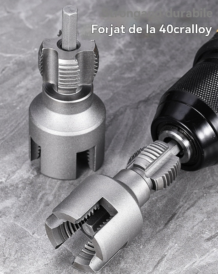 ✔️20mm+25mm🛠️ Novi tip svrdla s integriranim otvaračem navoja za vodovodne cijevi, unutarnje i vanjske (primjenjivo za PPR, PEPVC)