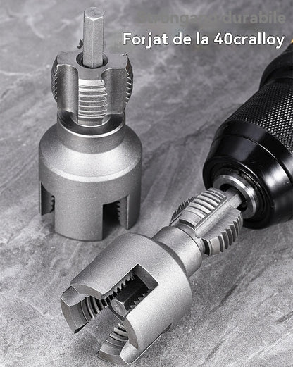 ✔️20mm+25mm🛠️ Novi tip svrdla s integriranim otvaračem navoja za vodovodne cijevi, unutarnje i vanjske (primjenjivo za PPR, PEPVC)