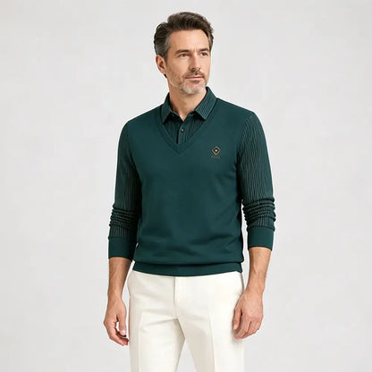 👔🔥🔥【Év végi promóció】🔥【M-4XL】Férfi prémium kasmír kétrészes, minden az egyben meleg felső