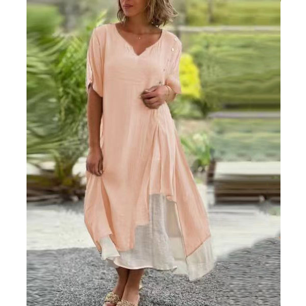 ✨Poslední den – sleva 50 %【S-4XL】✨ Módní a pohodlné letní šaty, prodyšné, lichotivého střihu a snadno kombinovatelné.