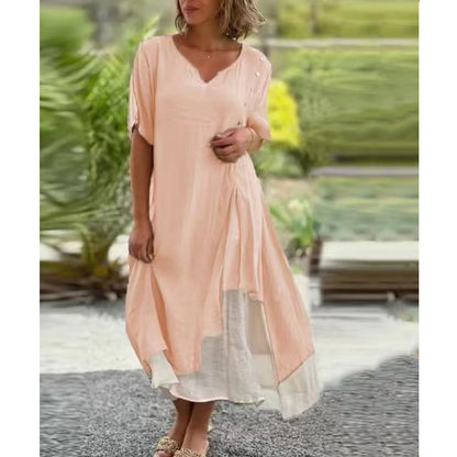 ✨Poslední den – sleva 50 %【S-4XL】✨ Módní a pohodlné letní šaty, prodyšné, lichotivého střihu a snadno kombinovatelné.