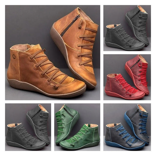 😍 Último día: 50% de descuento 🥾【Tallas 35-43】Nuevas botas cortas casuales para mujer (modelo 2025)